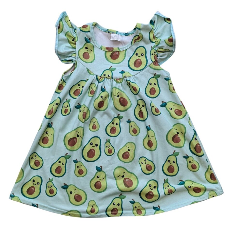 Avacado Flutter Dress Size 2T
